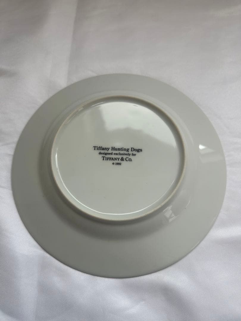 ティファニー　犬柄　皿　プレート