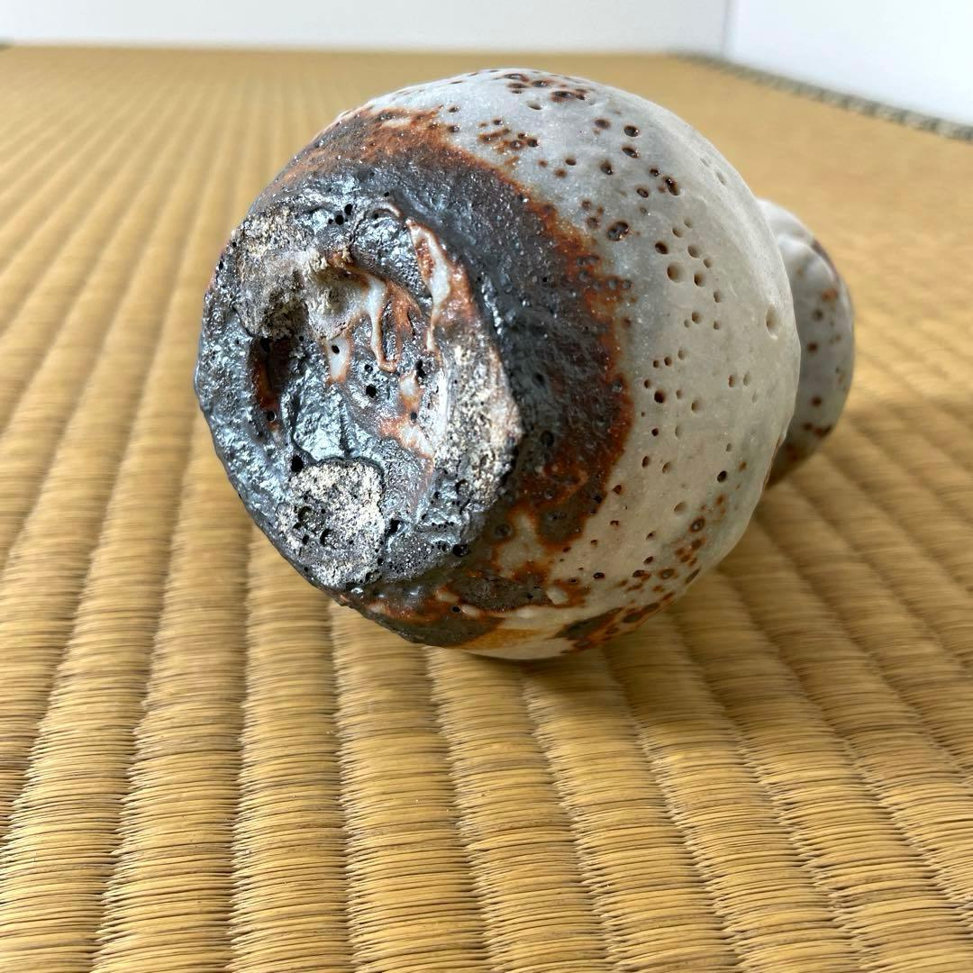 #XG475 陶芸家・鈴木五郎・志野徳利・花生・共箱・瀬戸焼・志野焼・茶道具