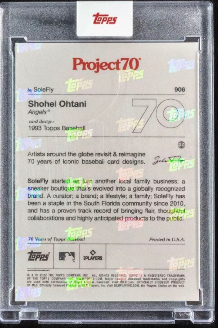大谷翔平 記念カード Shohei Ohtani 2021 MVP