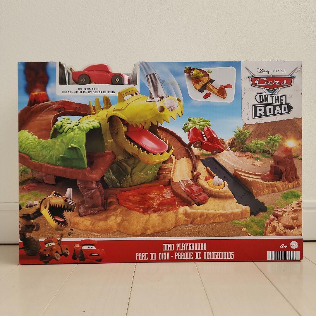 ディズニー カーズ マテル マックイーン おもちゃ 恐竜 プレイセット ミニカー