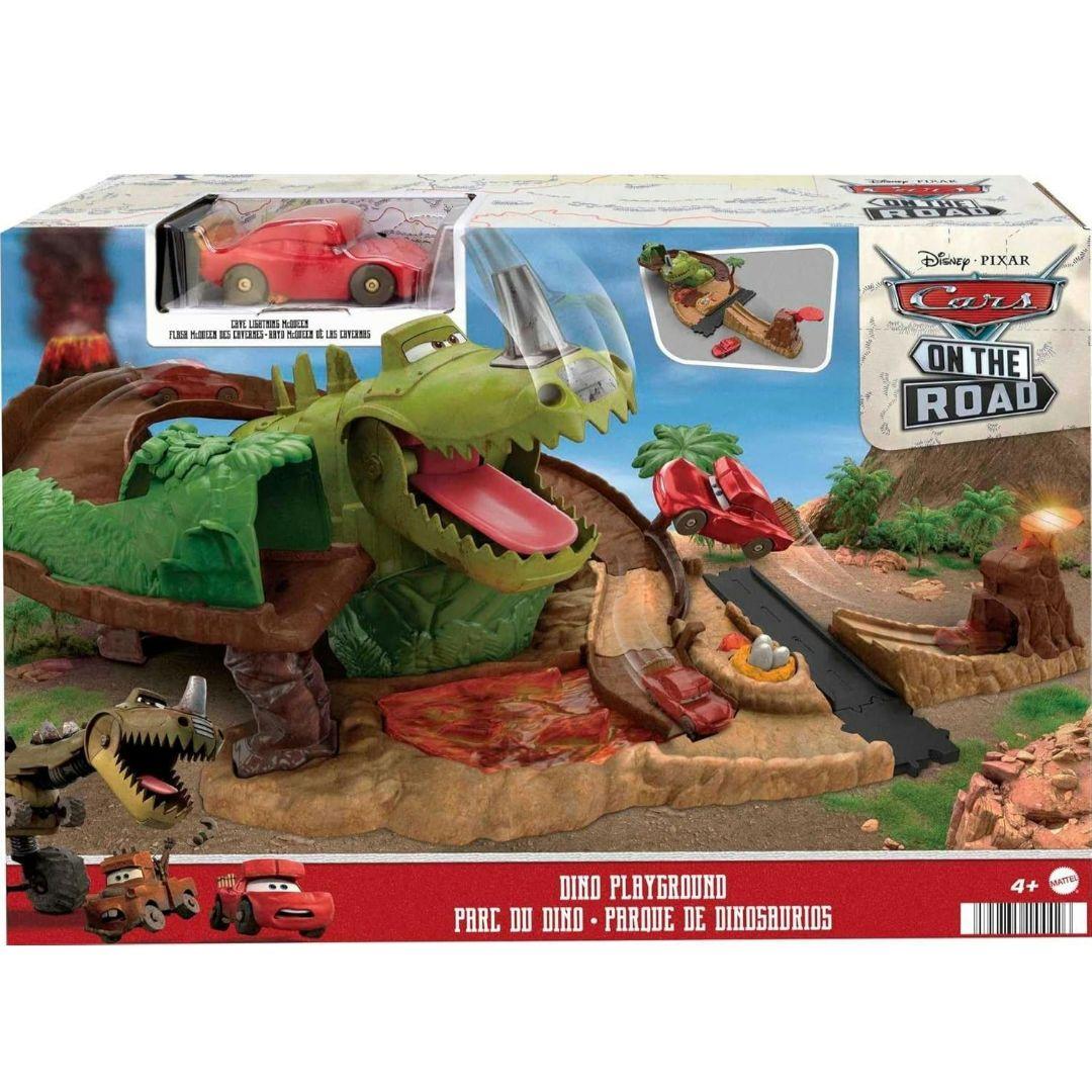 ディズニー カーズ マテル マックイーン おもちゃ 恐竜 プレイセット ミニカー