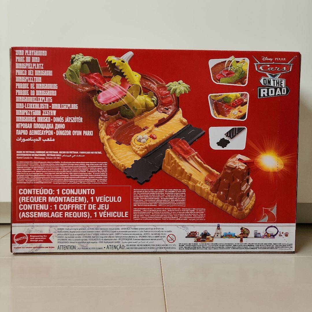 ディズニー カーズ マテル マックイーン おもちゃ 恐竜 プレイセット ミニカー