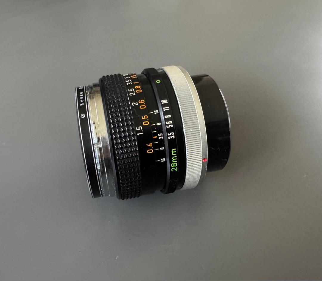 CANON/キャノンFD28mm F3.5レンズ オールド ヴィンテージ　箱付き