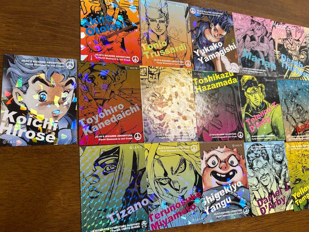 ジョジョの奇妙な冒険　リアルペイントシート　カードのみ　22枚