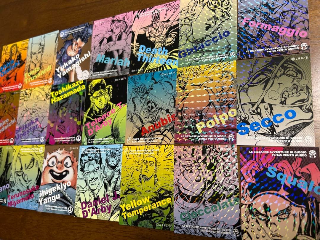ジョジョの奇妙な冒険　リアルペイントシート　カードのみ　22枚