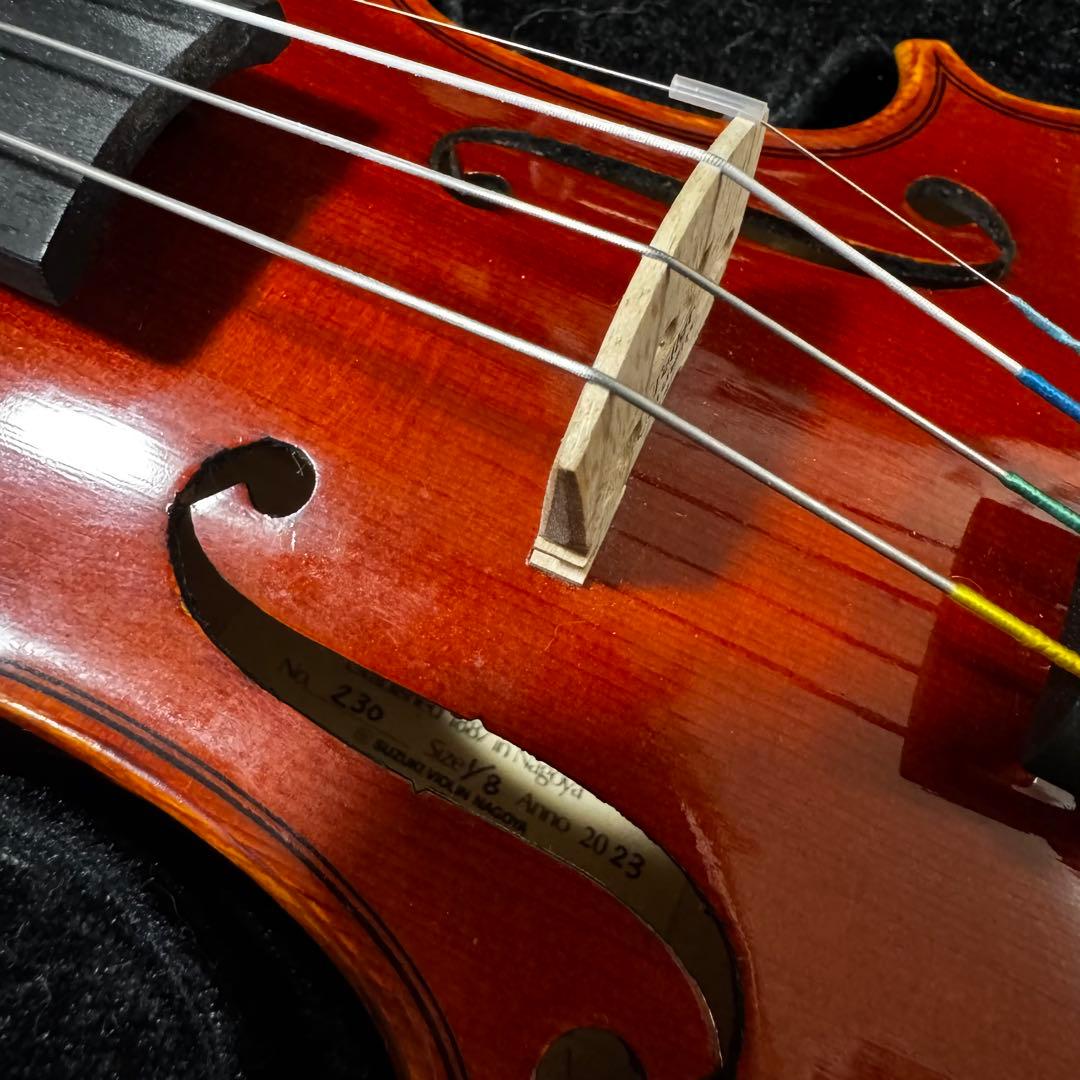 スズキ バイオリン　1/8 分数バイオリン　弓・ケース付き