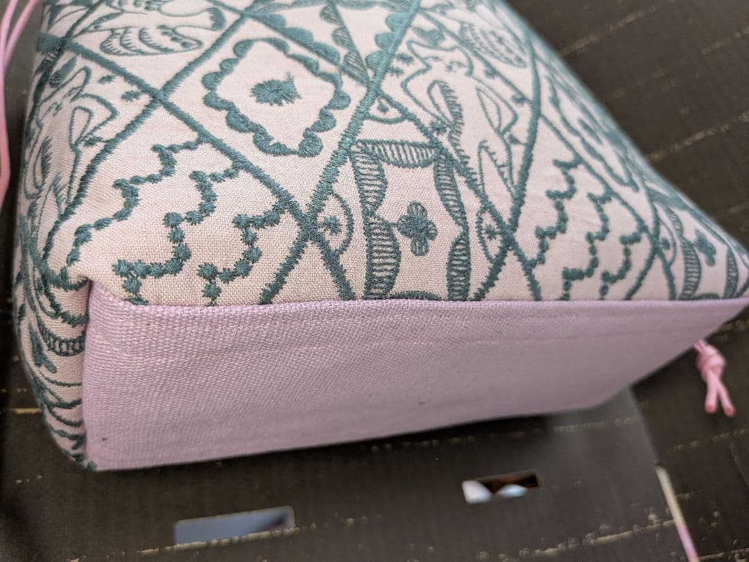 あおり巾着トートバッグ×ミナペルホネンSサイズ