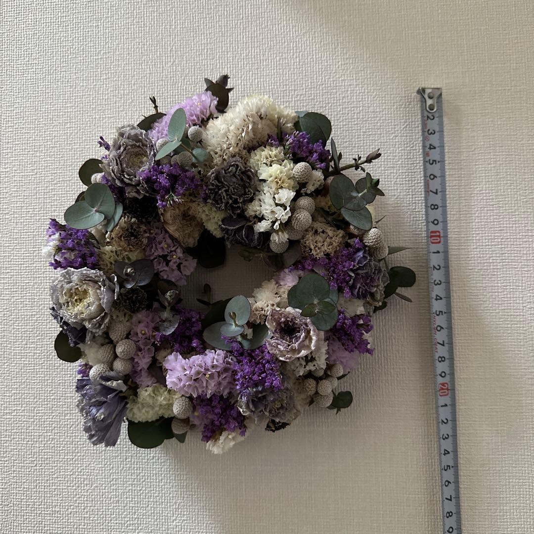 春宵〜スターチスとラナンキュラスのリース〜