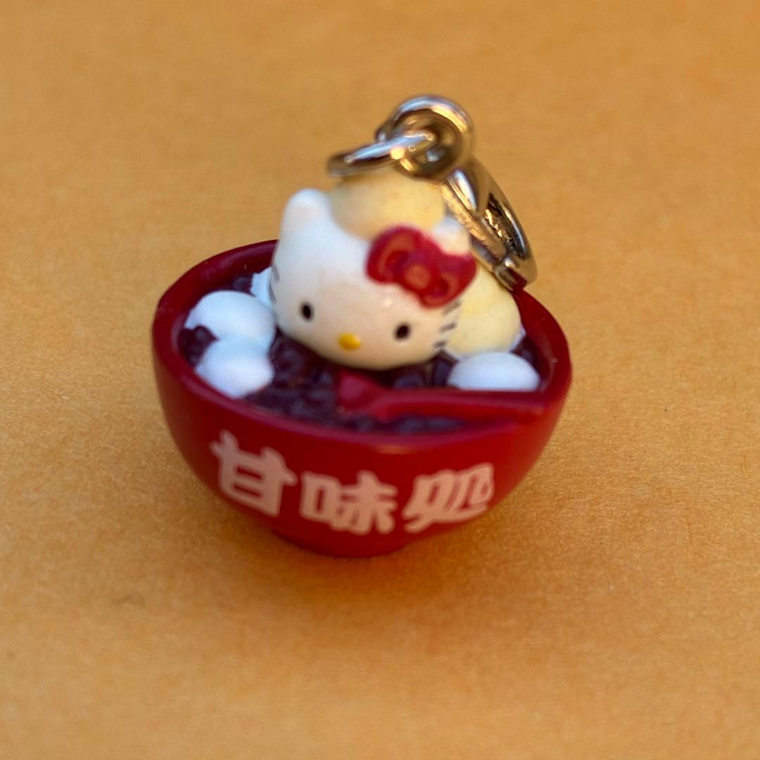 ★激レア★甘味処 ファスナーマスコット 根付★はろうきてぃ 5個セット★キティ