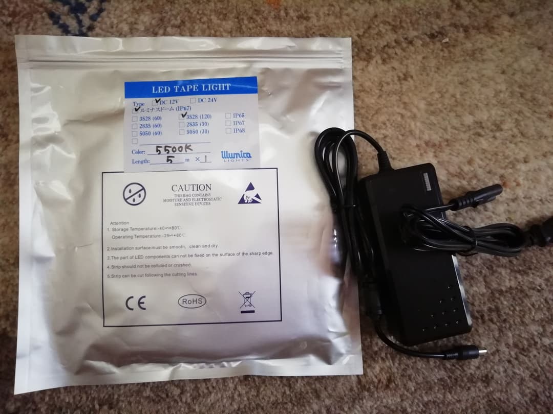 illumica  LED  TAPE  LIGHT5mアダプターセット5m