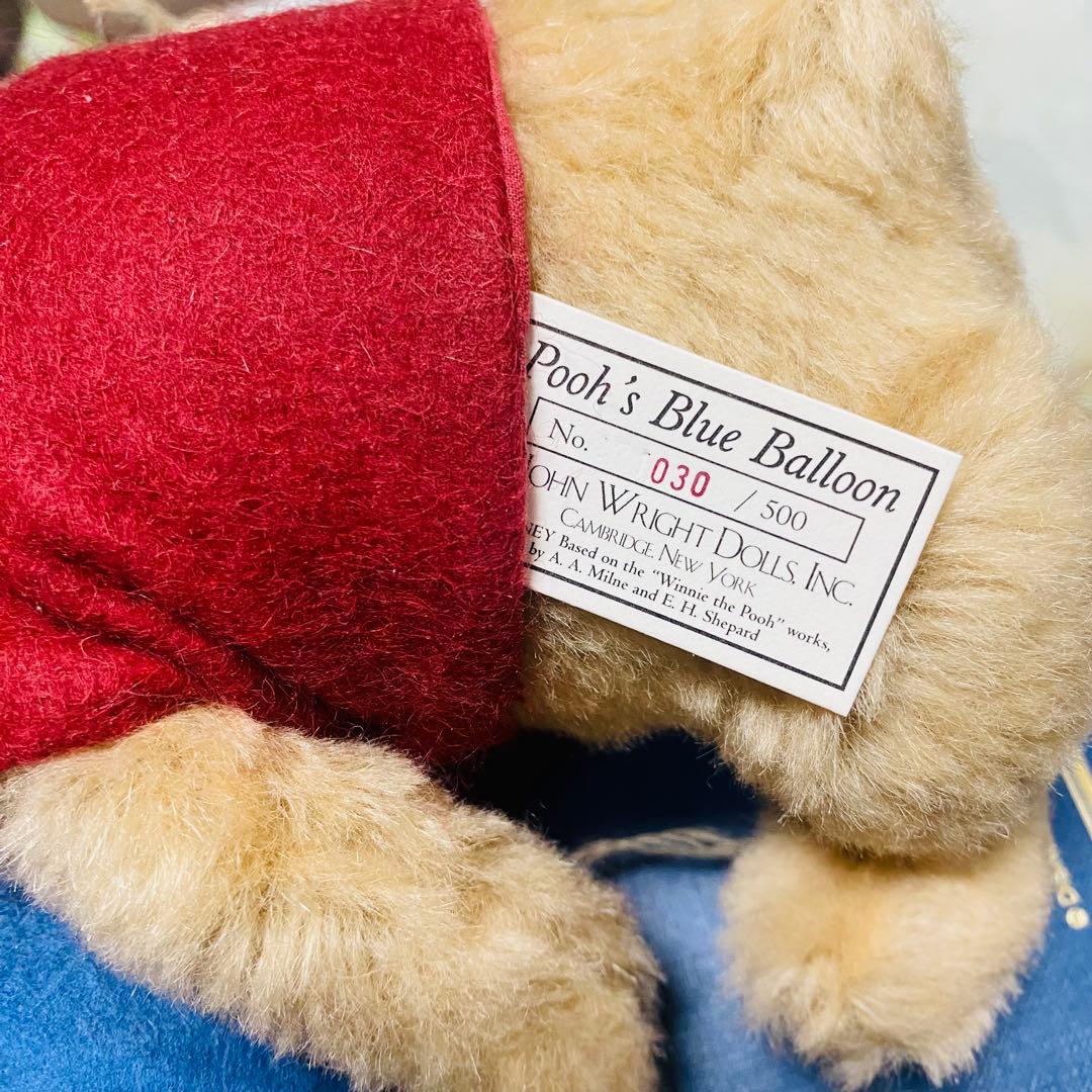 ぬいぐるみ R. John Wright Dolls Pooh's Blue Balloon