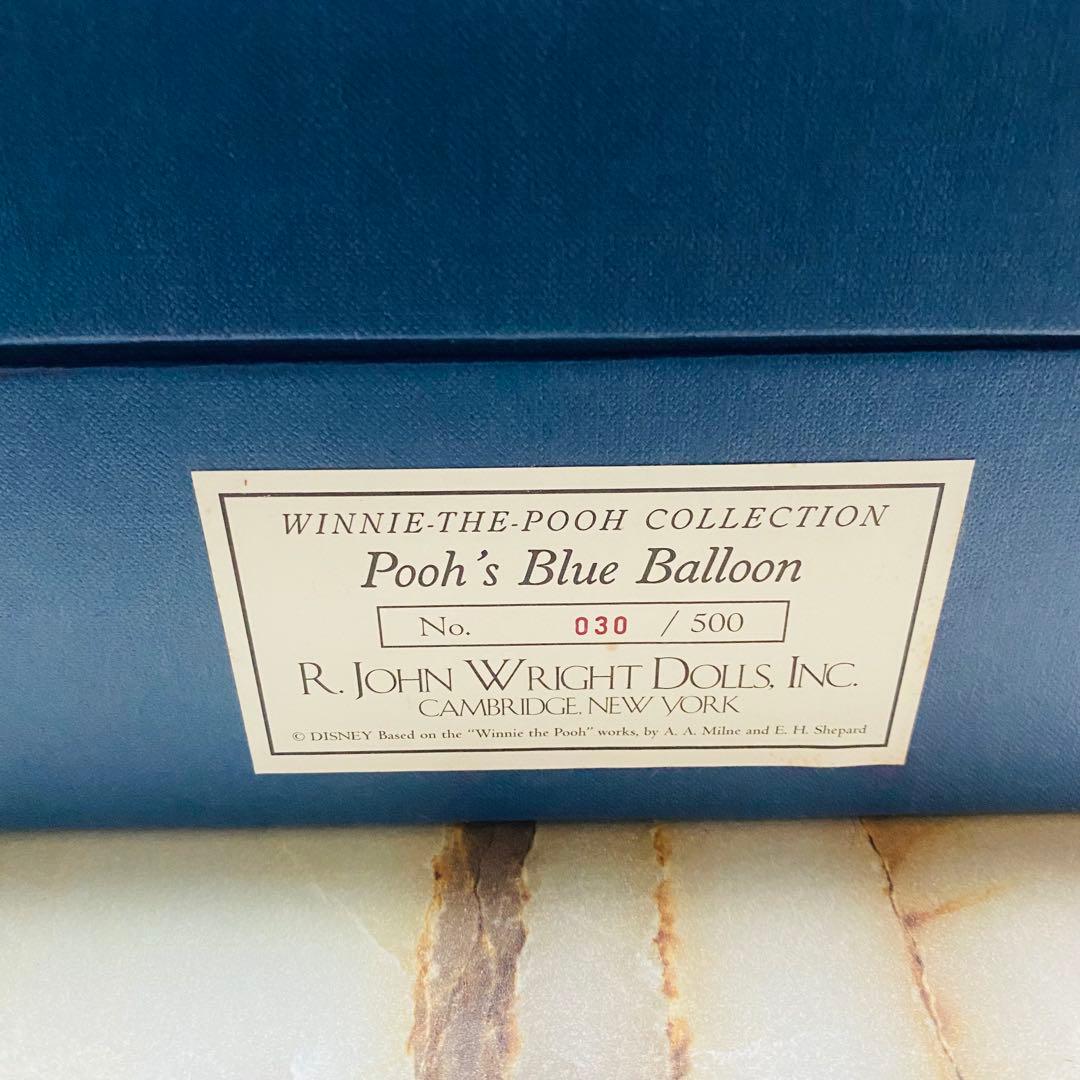 ぬいぐるみ R. John Wright Dolls Pooh's Blue Balloon