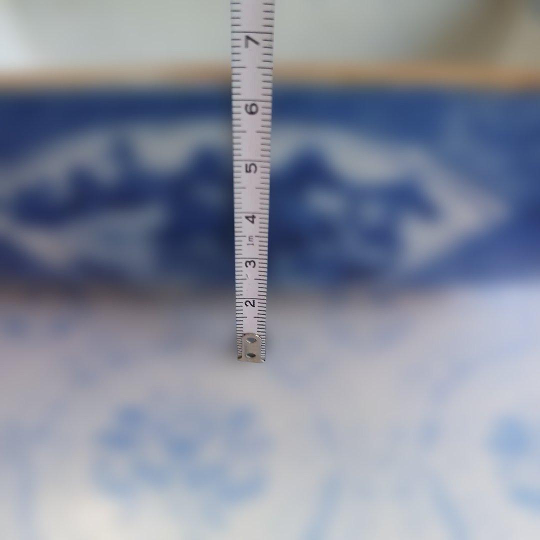 アンティーク　清朝道光年製 青白磁風景皿