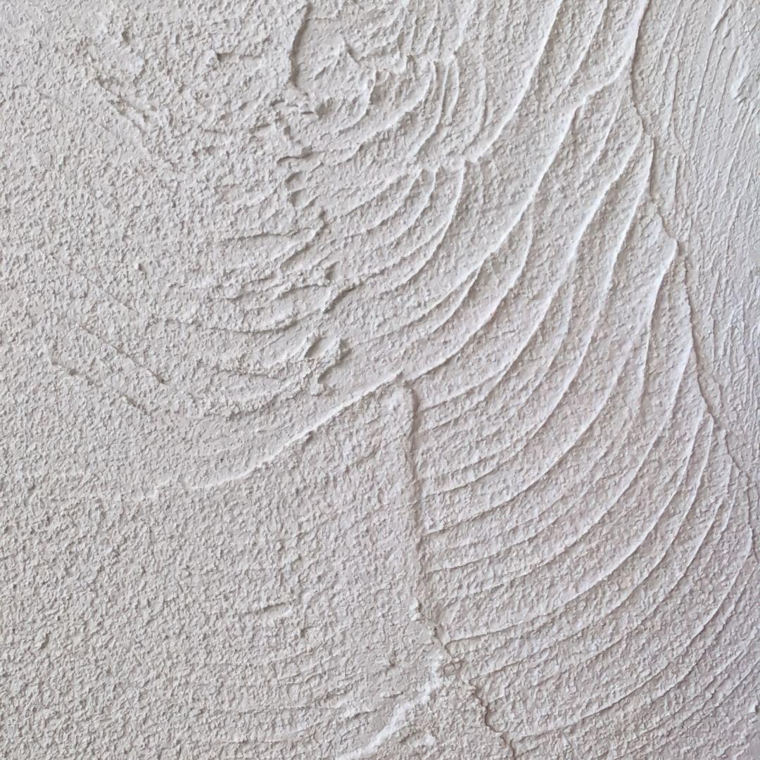 天然漆喰の抽象アート作品