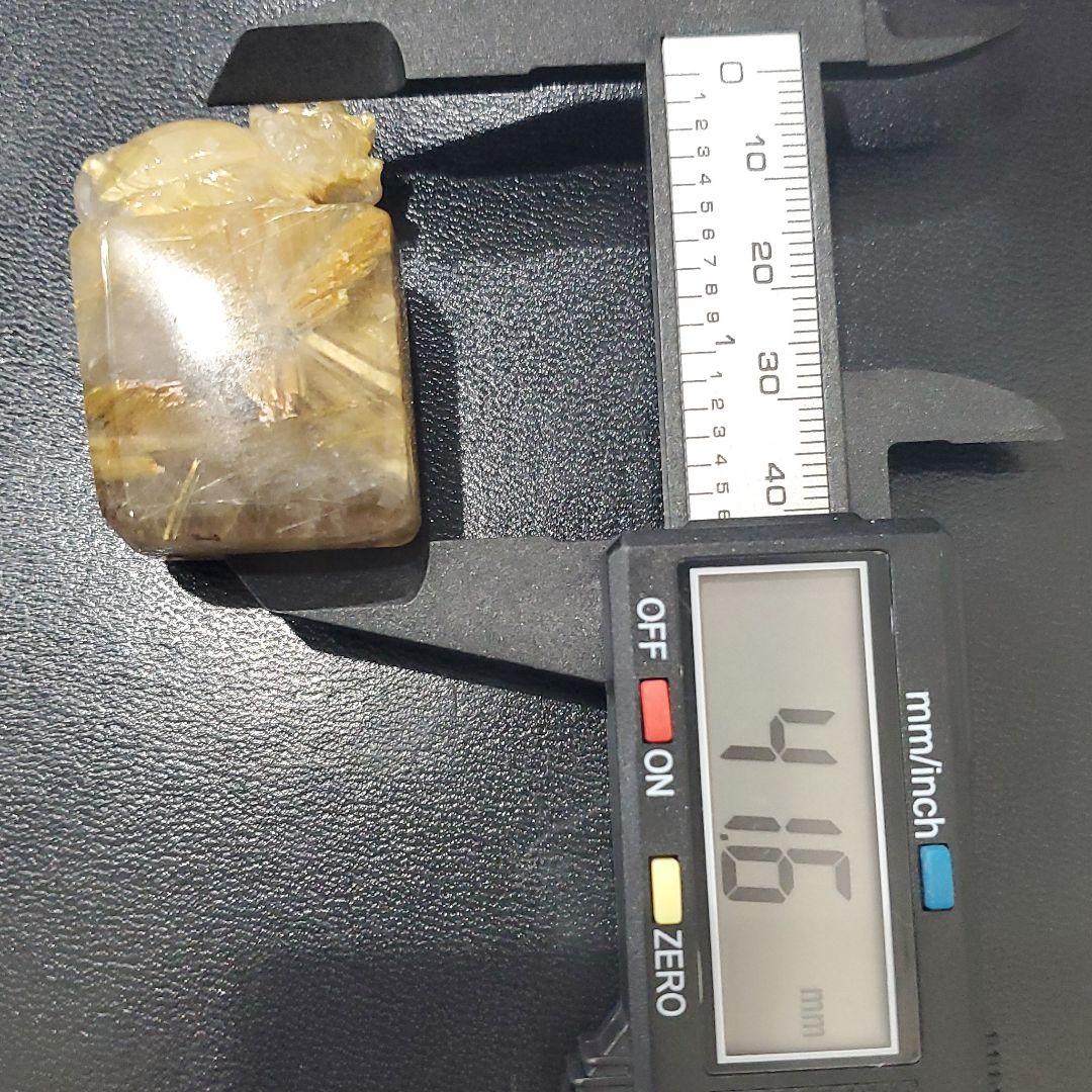 太陽ルチル貔貅付き