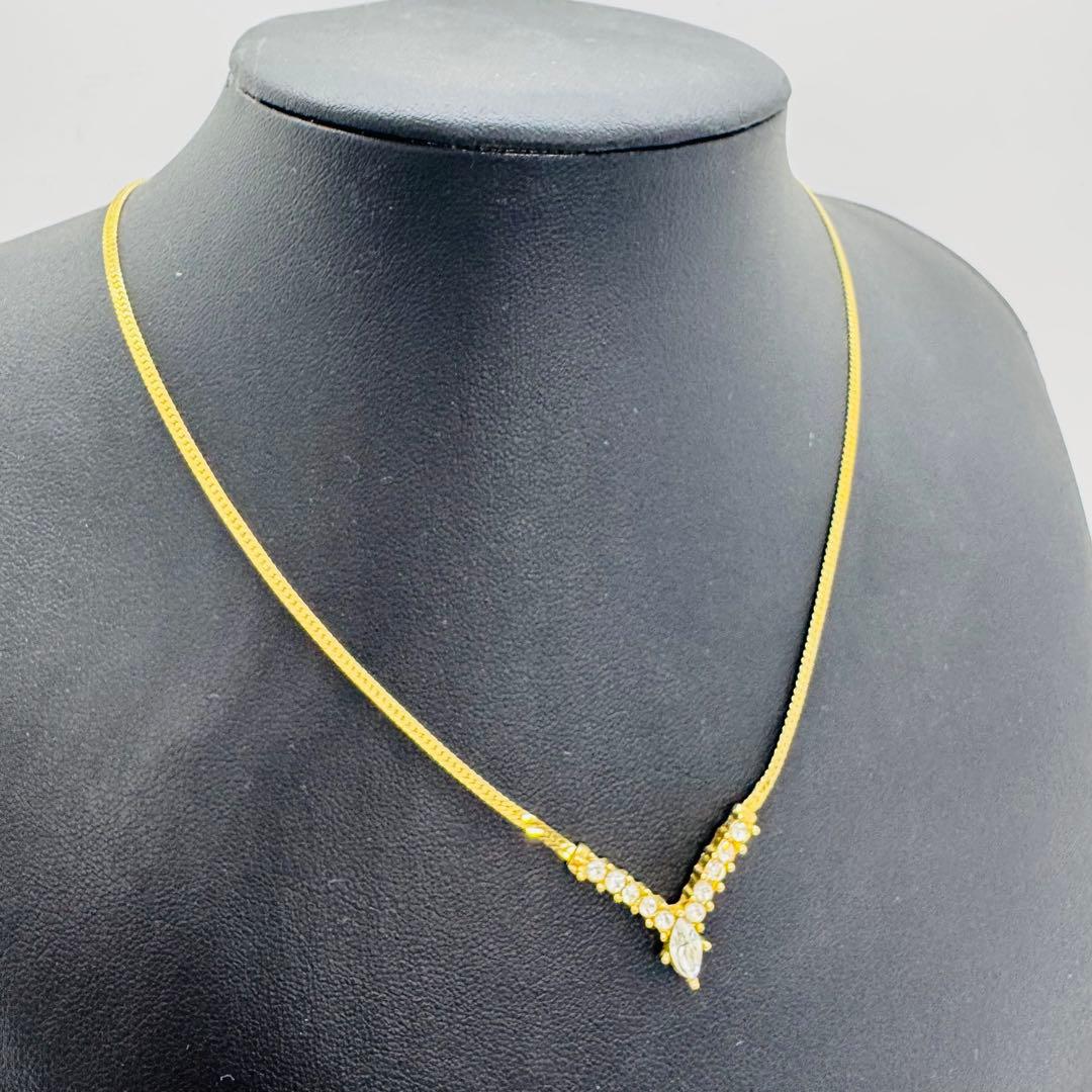 ✨Dior✨ディオール✨CD✨ゴールド✨ラインストーン✨ヴィンテージ✨ネックレス