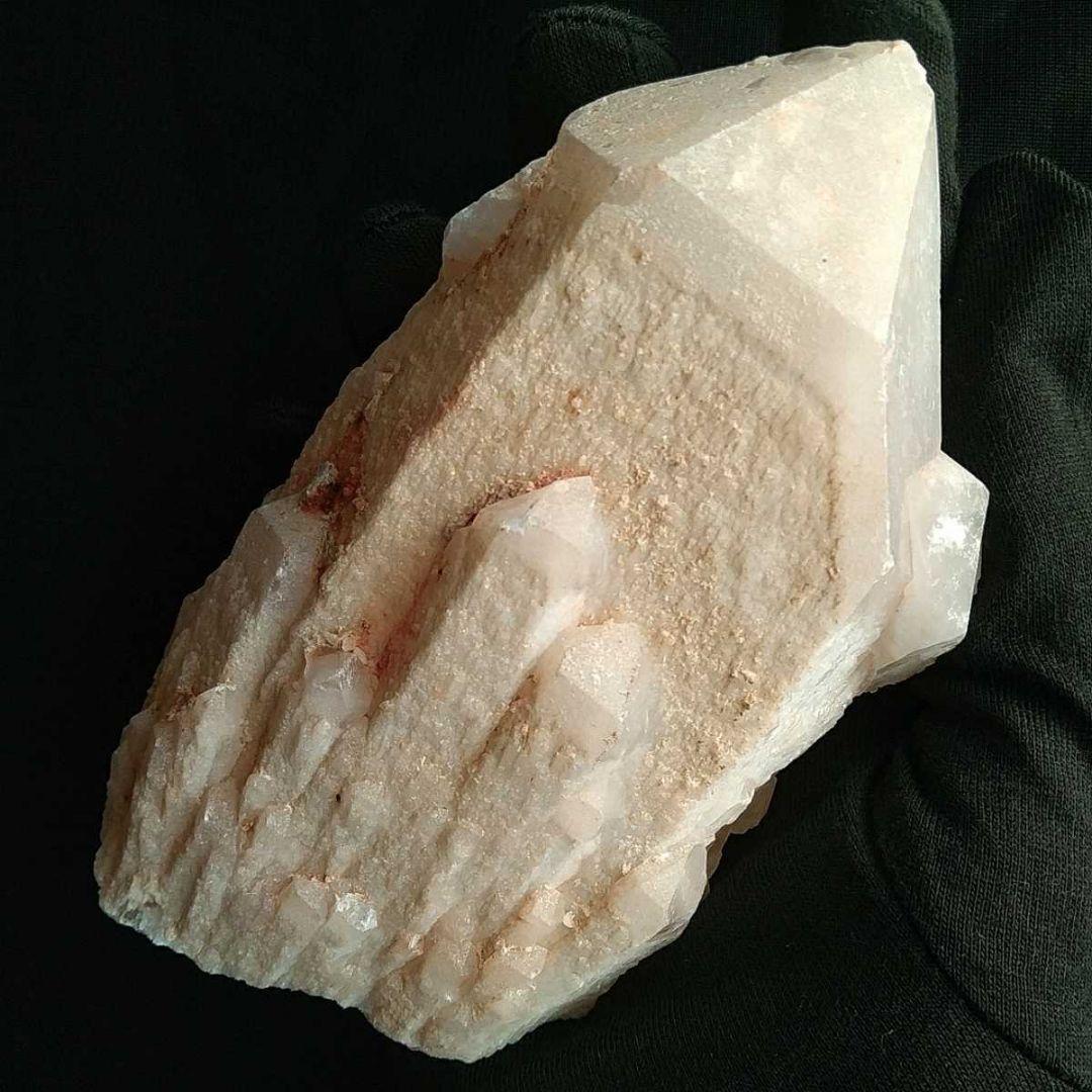 ①キャンドルクォーツ 蝋燭水晶 原石 マダガスカル産 セルフヒールド カテドラル