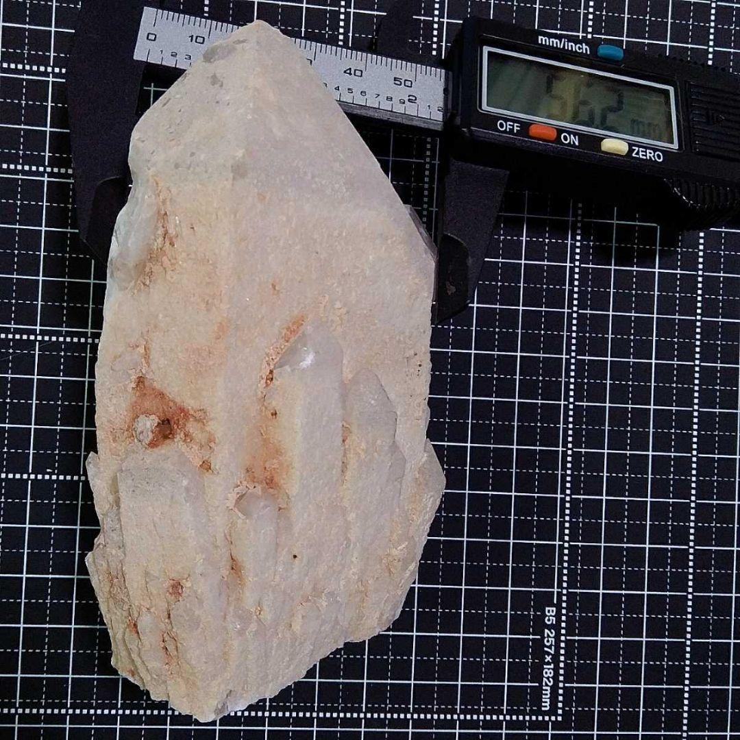 ①キャンドルクォーツ 蝋燭水晶 原石 マダガスカル産 セルフヒールド カテドラル