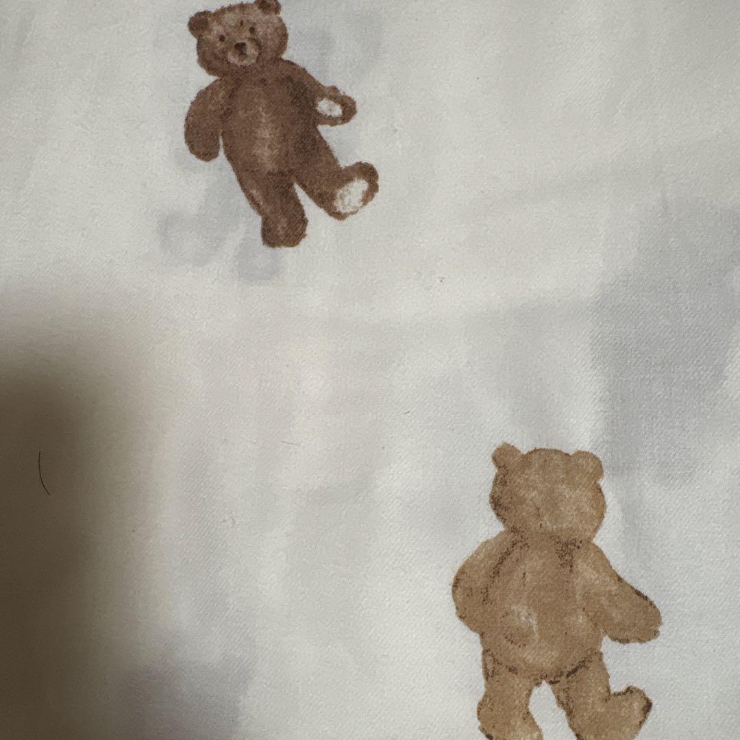 新品 ジェラートピケ 布団カバー 3点セット ベア柄 シングル 寝具 クマ柄