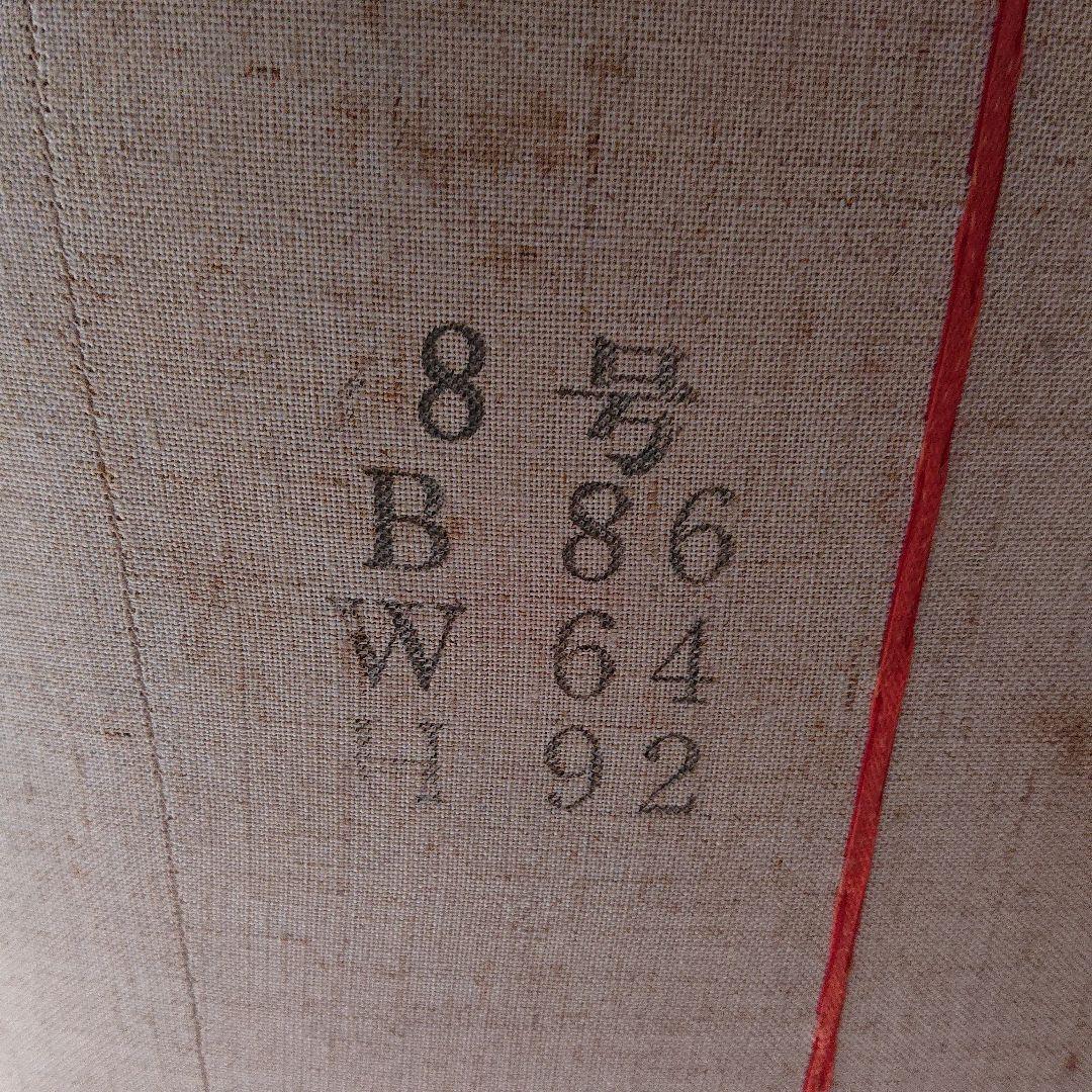 トルソー アンティーク 洋裁ライン ボディ スタンド鉄脚