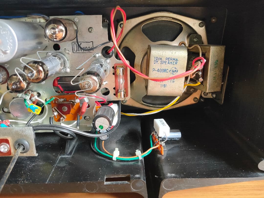 ナショナル 真空管ラジオ　Bluetooth接続