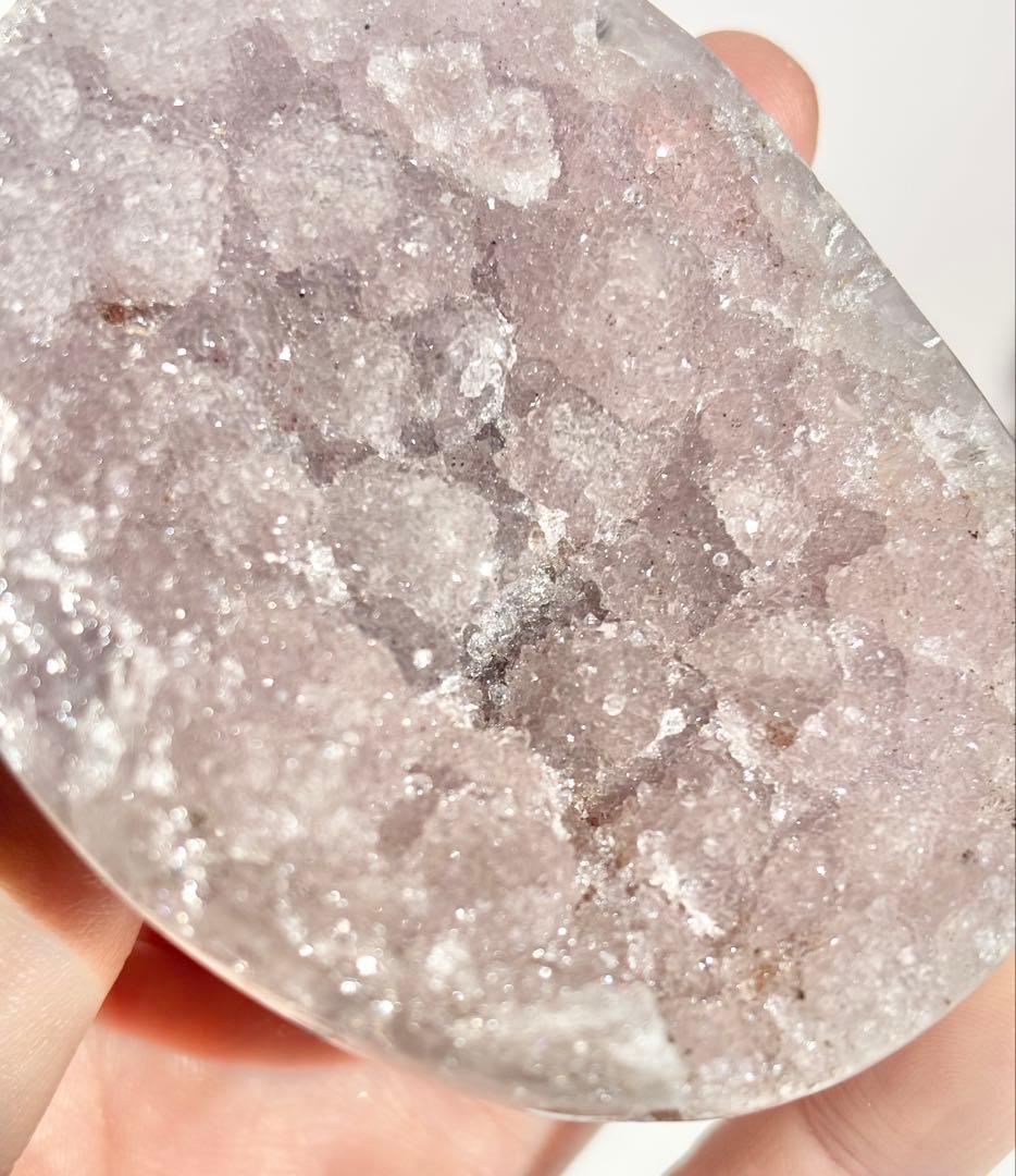 《✰高品質✰二回結晶》ドゥルージー　アメジスト　クラスター　台座付き