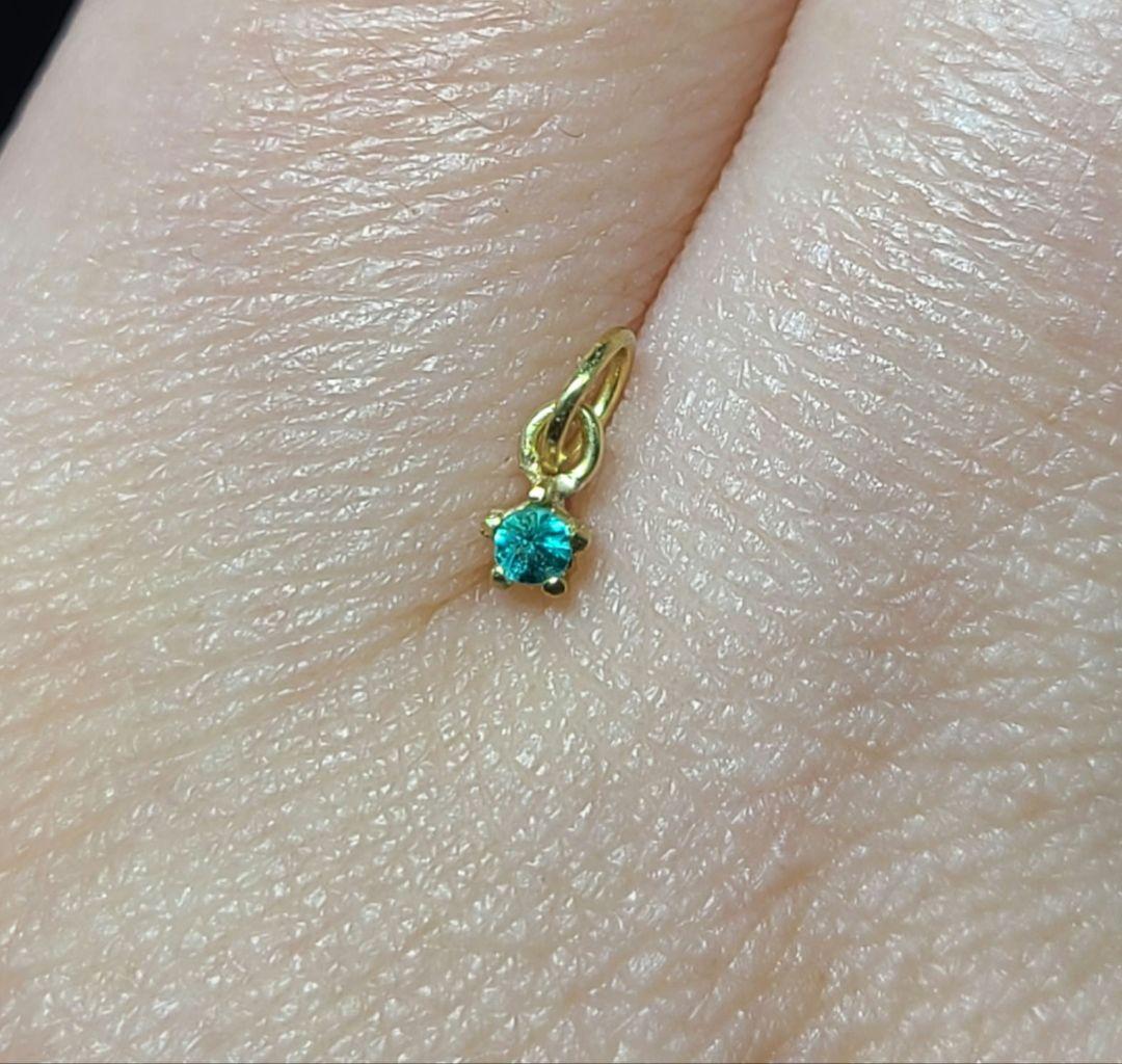 ネオンブルーのお星さま!!★バターリャパライバトルマリンペンダントトップ18金★