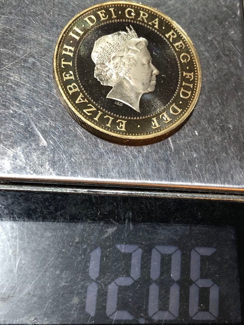 N4361【イギリス】1999年2ポンド　硬貨　古銭　