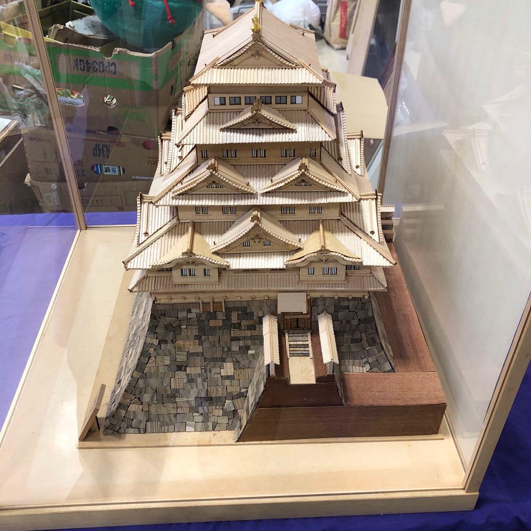 ウッディジョー 1/150 岡山城 木製建築模型　引取り限定