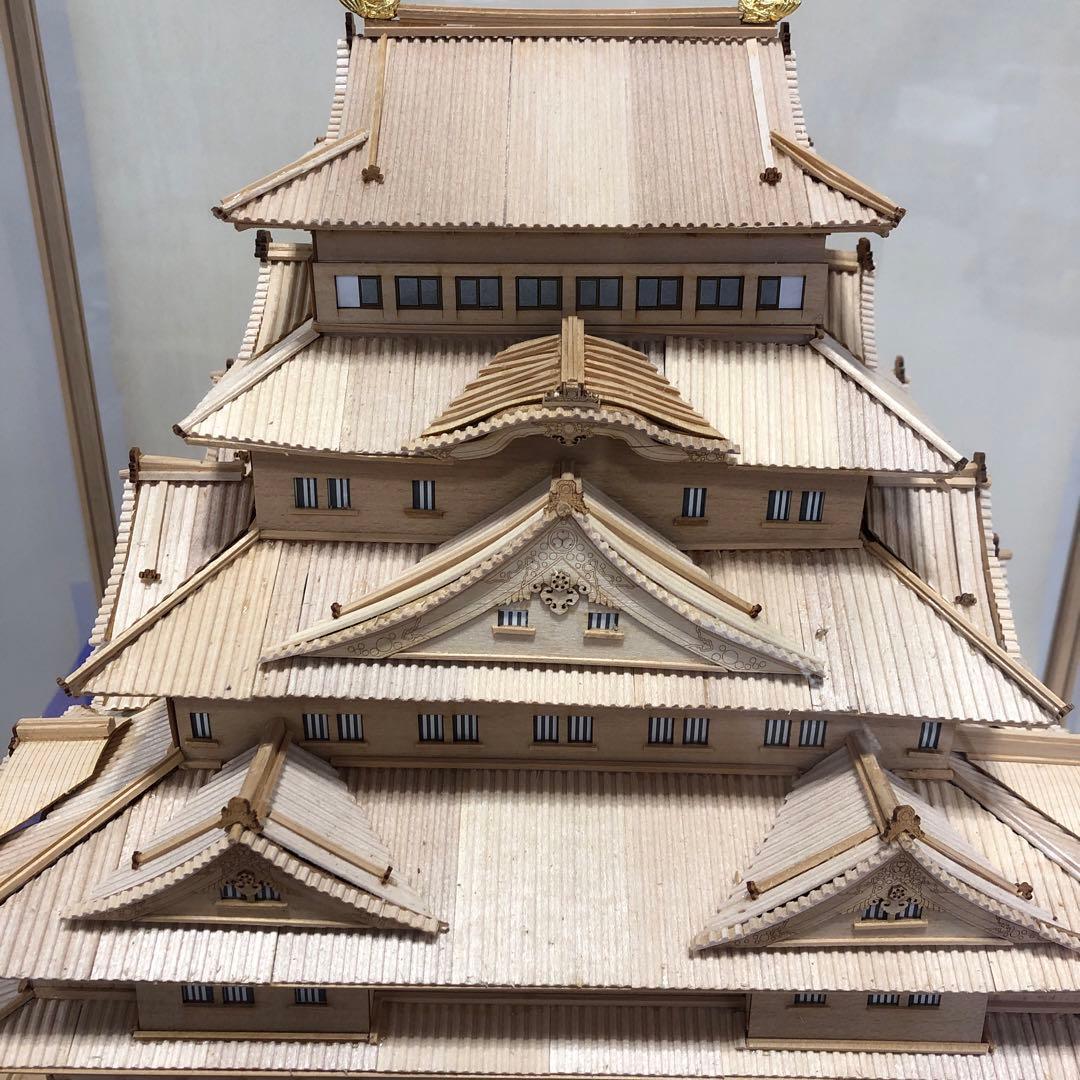 ウッディジョー 1/150 岡山城 木製建築模型　引取り限定