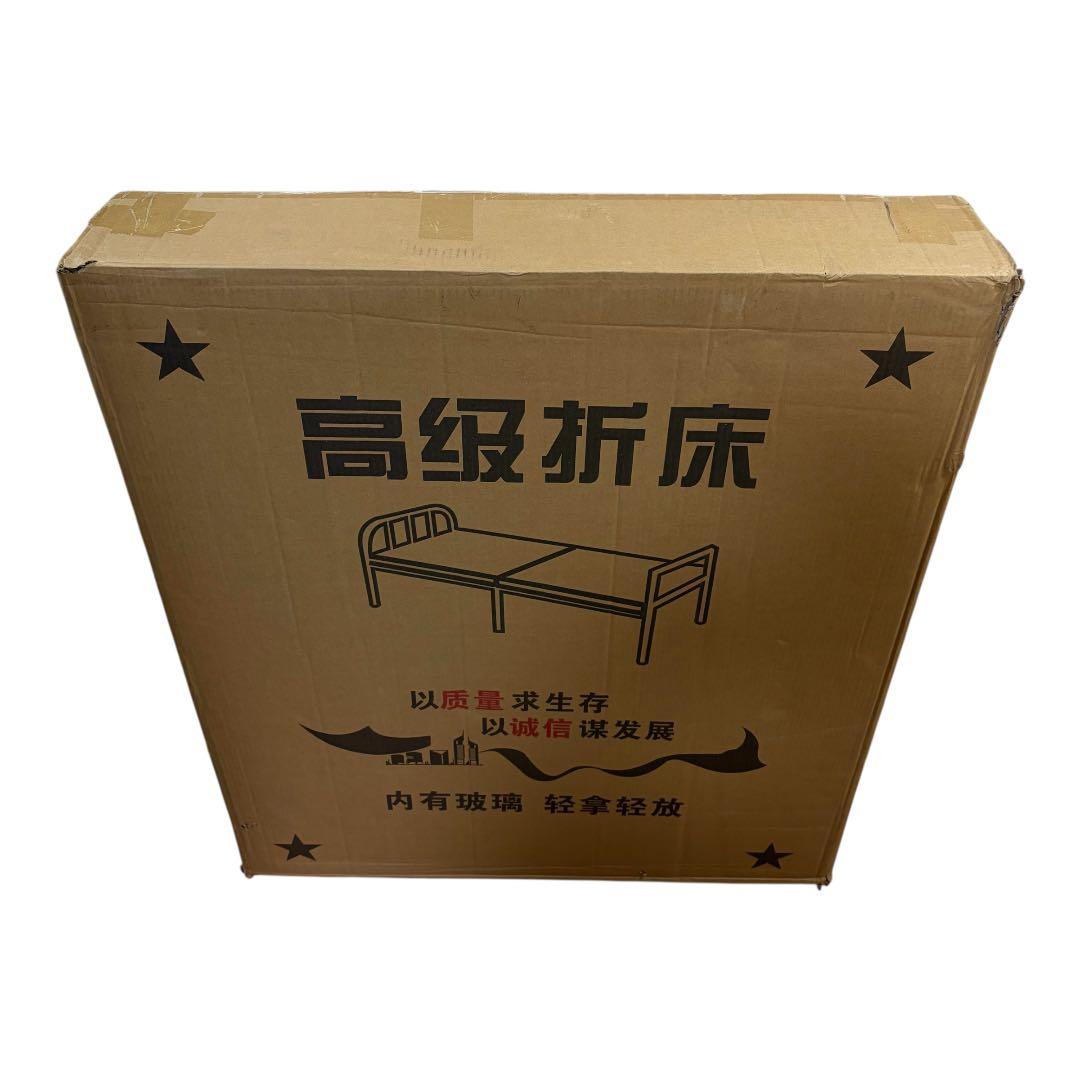 新品 折りたたみベッド シングル80cm 組立不要 白 ホワイト フレームのみ