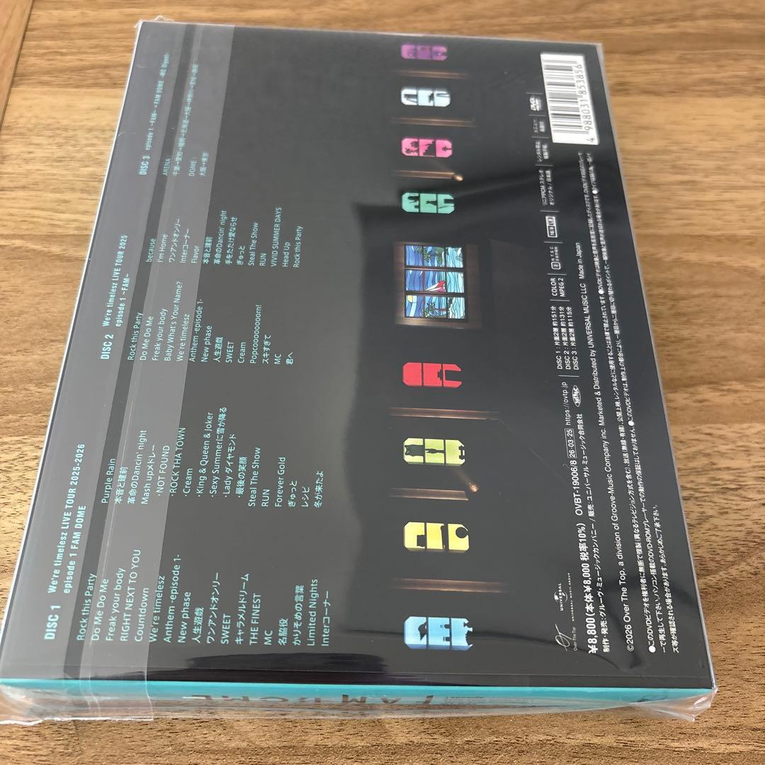 timelesz ドームツアー「FAM DOME」初回限定盤