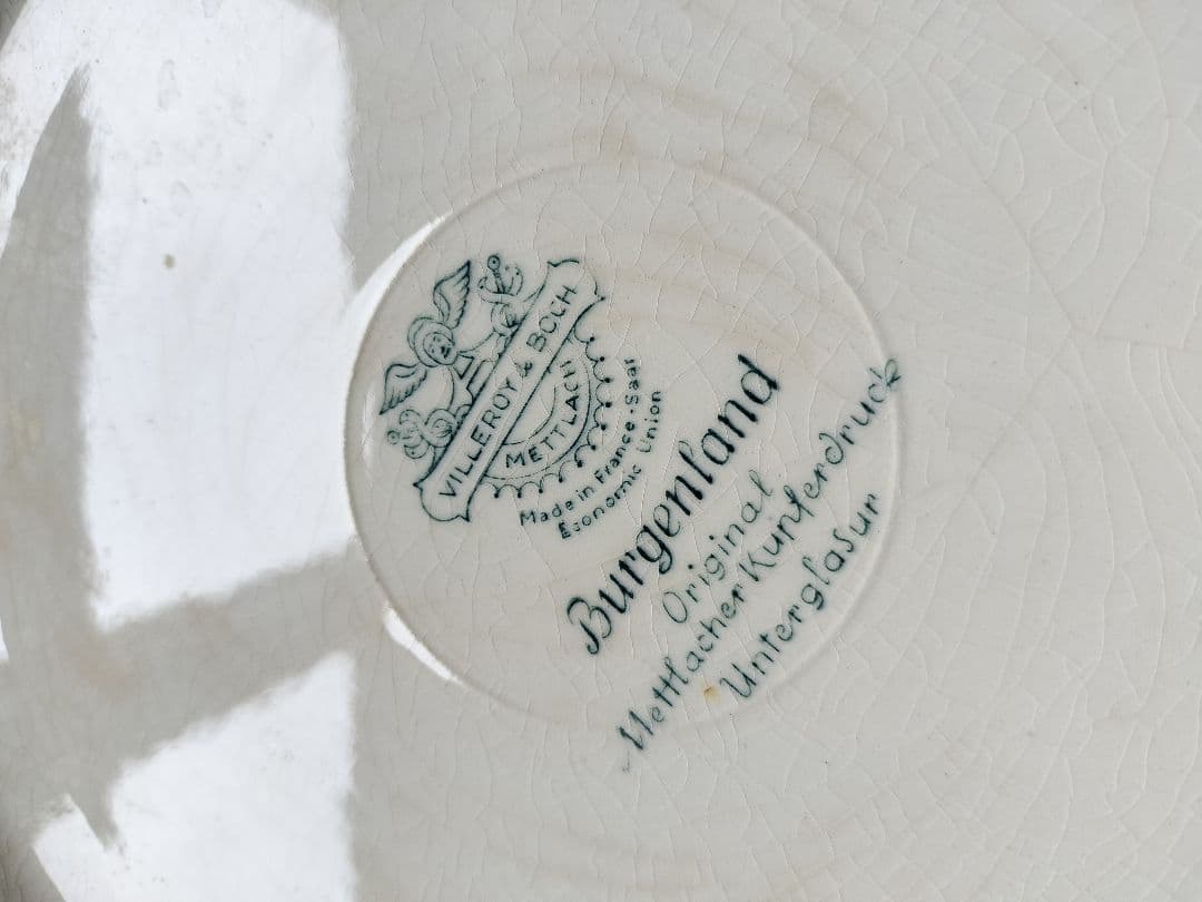 アンティーク　フランス　大皿　ビレロイ&ボッホ　Burgenland　美品