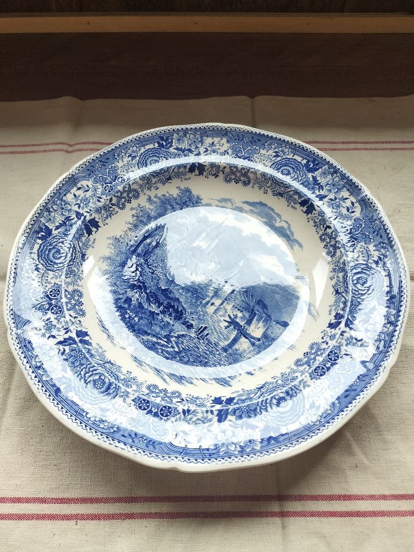 アンティーク　フランス　大皿　ビレロイ&ボッホ　Burgenland　美品