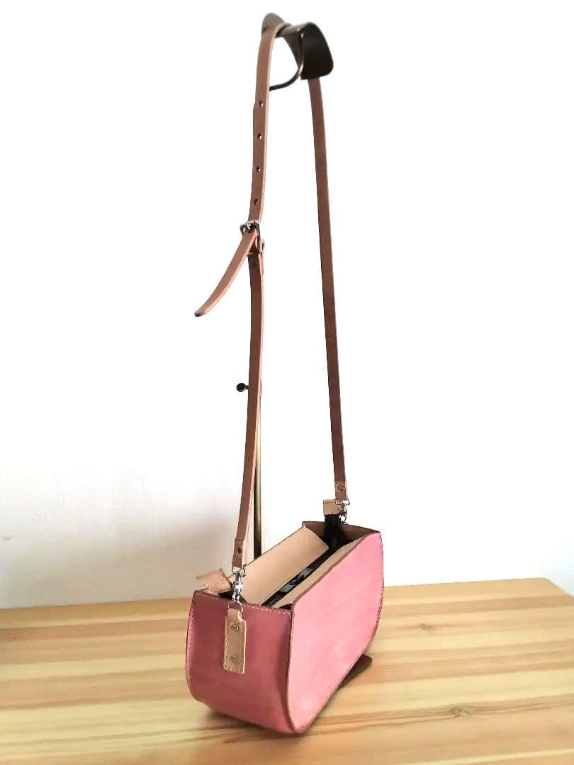 ハンドバック　レザークラフト　牛ヌメ革　マヤ　ショルダー