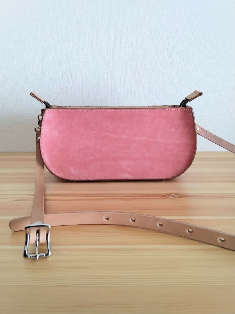 ハンドバック　レザークラフト　牛ヌメ革　マヤ　ショルダー