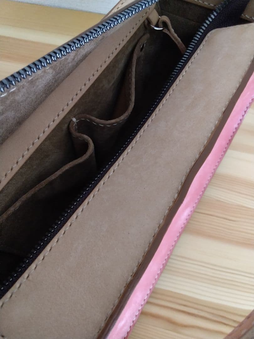 ハンドバック　レザークラフト　牛ヌメ革　マヤ　ショルダー