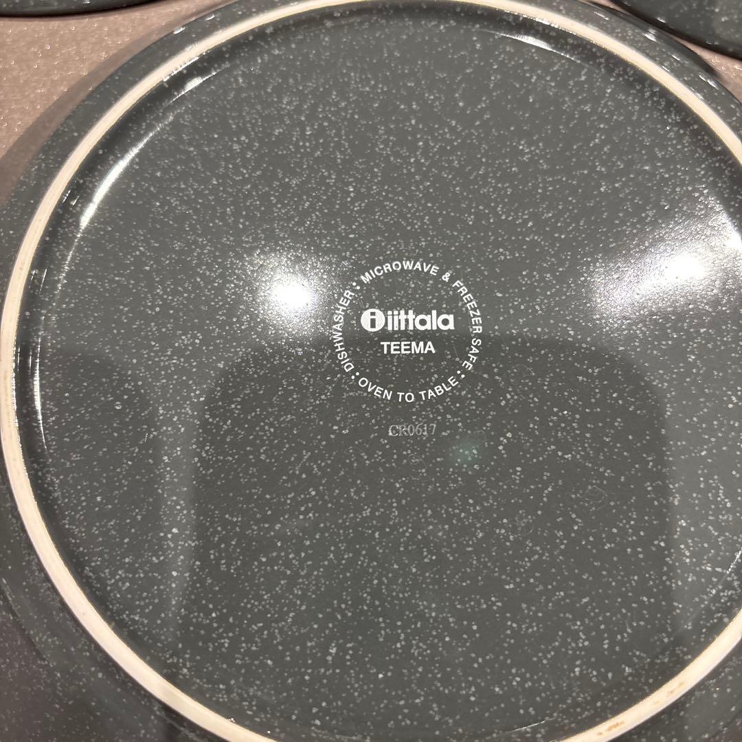  Teemaイッタラ　ティーマ　21cm ドッテドグレー　3枚組