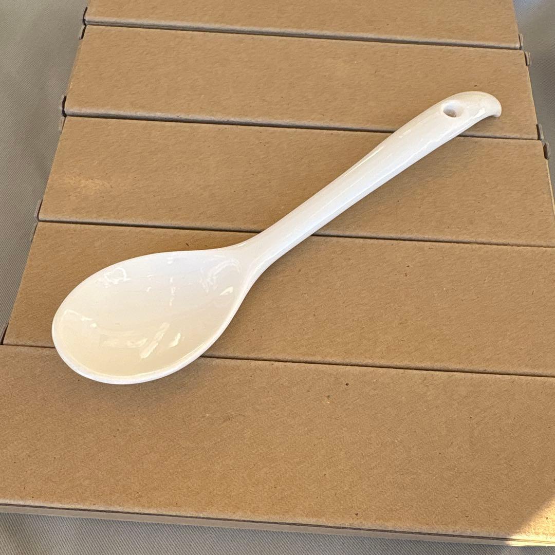 新品 森修焼 スプーン 大 ホワイト 5点セット