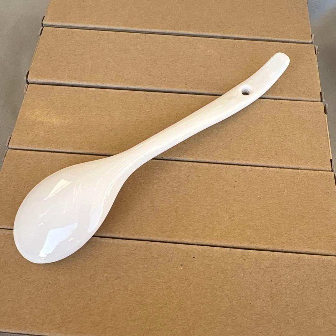 新品 森修焼 スプーン 大 ホワイト 5点セット