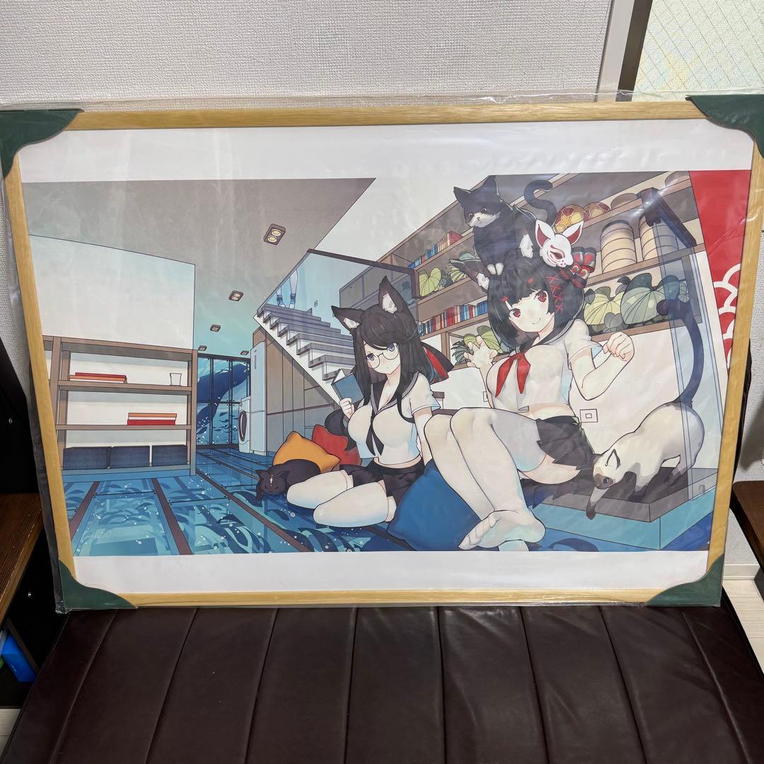 【正規品】アズールレーン 山城 扶桑 複製原画 2周年記念 B1 特大