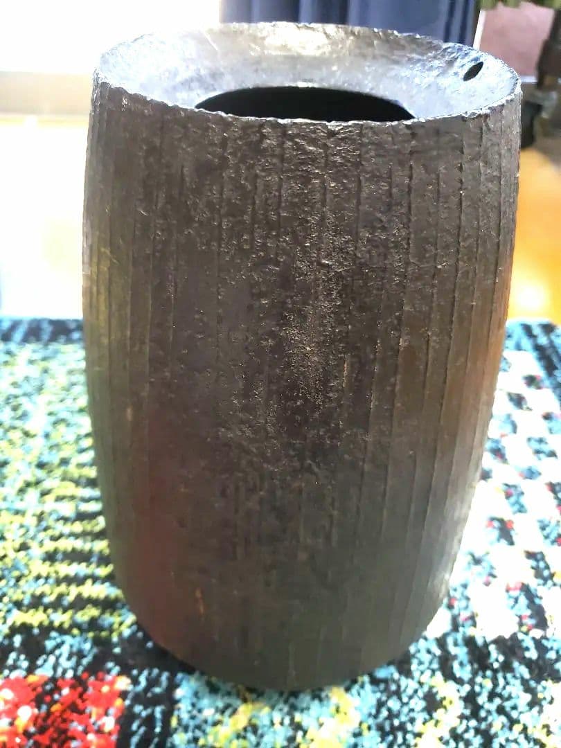 南部鉄器　春雨　花瓶　未使用品