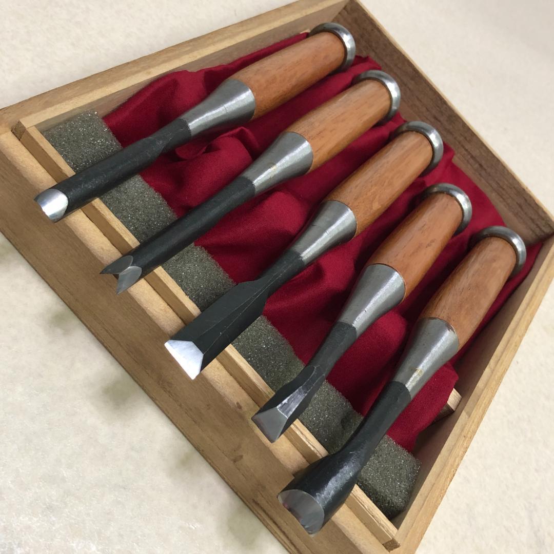 彫清 彫刻小道具 5本組 鑿 ノミ のみ