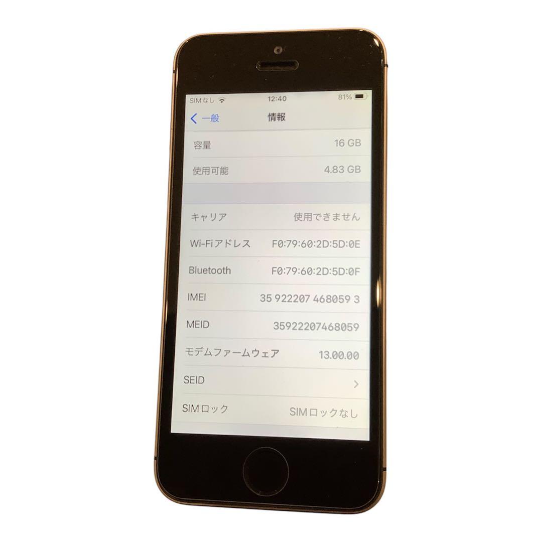 Apple iPhoneSE 初代 A1723 16GB ロックなし NW:◯