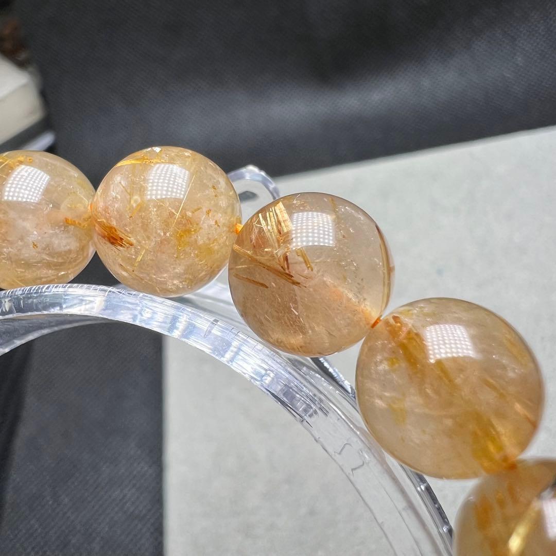 【75242】 タイチンルチルクォーツ 10.7mm ブレスレット