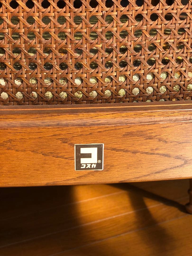 ❷ コスガ製 アンティークチェア＆オットマンセット