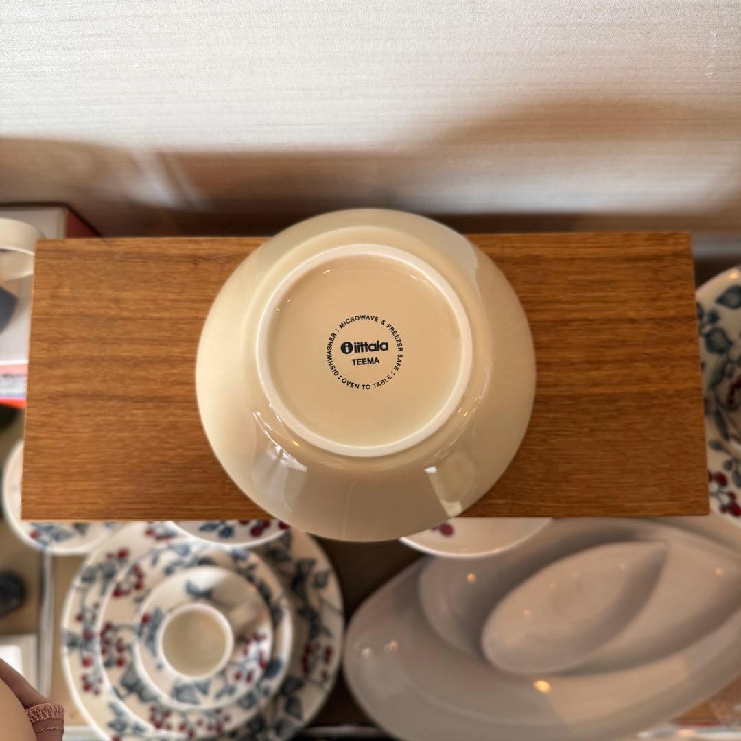 teema ティーマ ティーミ 廃盤 リネン ホワイト プレート ボウル 6点