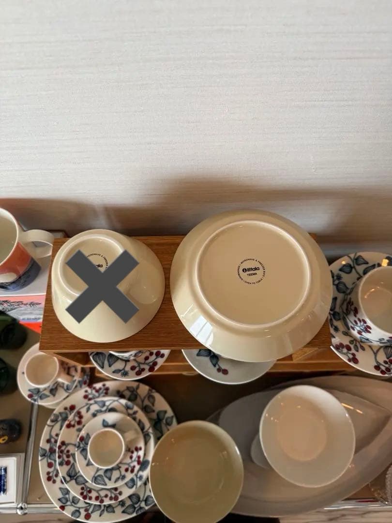 teema ティーマ ティーミ 廃盤 リネン ホワイト プレート ボウル 6点