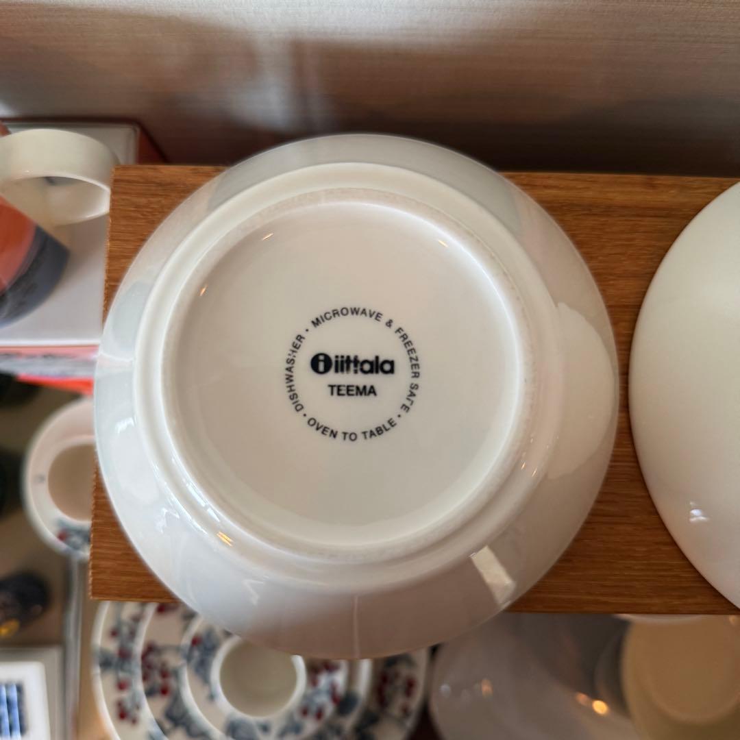 teema ティーマ ティーミ 廃盤 リネン ホワイト プレート ボウル 6点