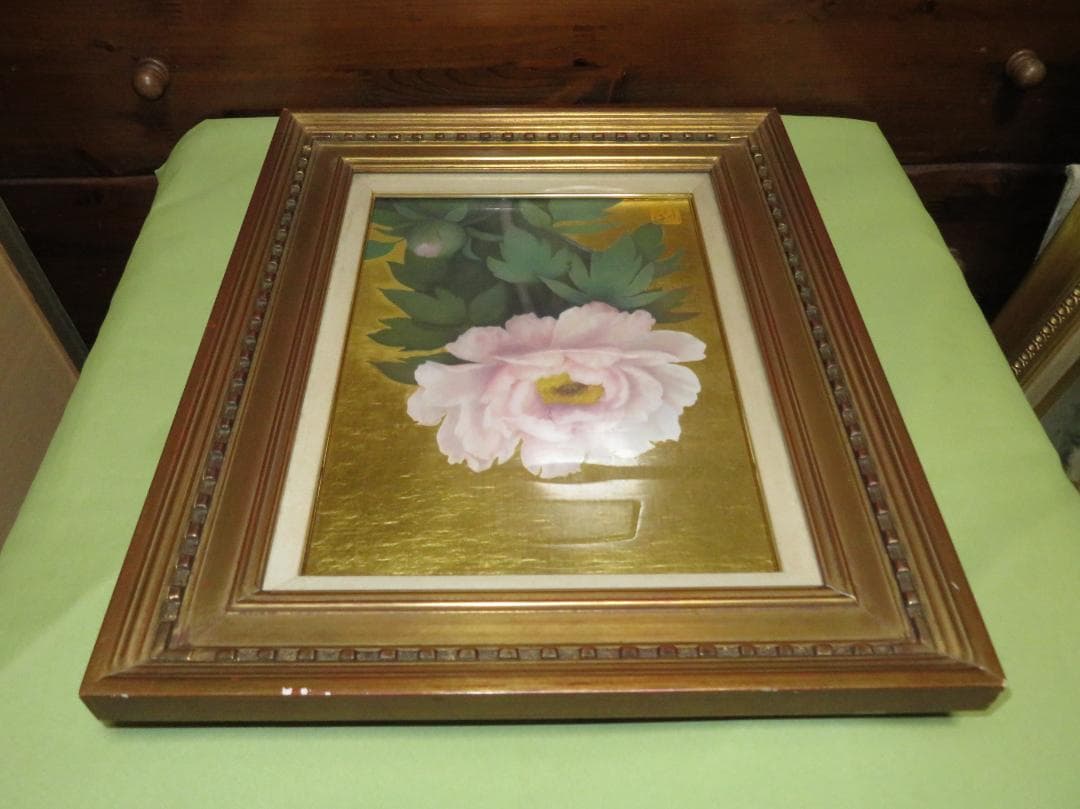 ◆　黒田悦子　「華」　油彩　F4号　文部大臣賞　大調和会運営委員　◆